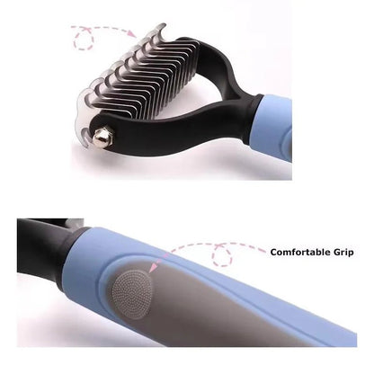 Professional 2 - Sided Pet Grooming Brush – The Ultimate 2 - in - 1 Undercoat Solution - GiftWave.co