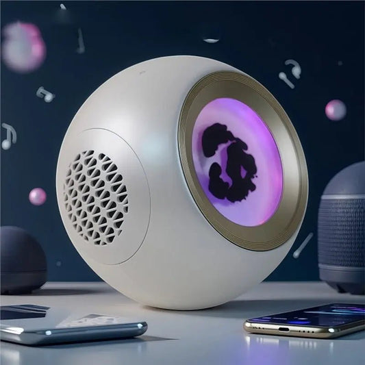 Bluetooth Speaker with Ferrofluid Music Rhythm Light, Magnetic Fluid Vis... — View 2