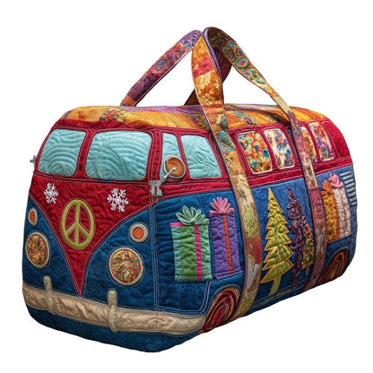 3D Frog Pattern Quilted Duffle Bag – Boho Weekender Travel Bag, Yoga Mat... — View 8