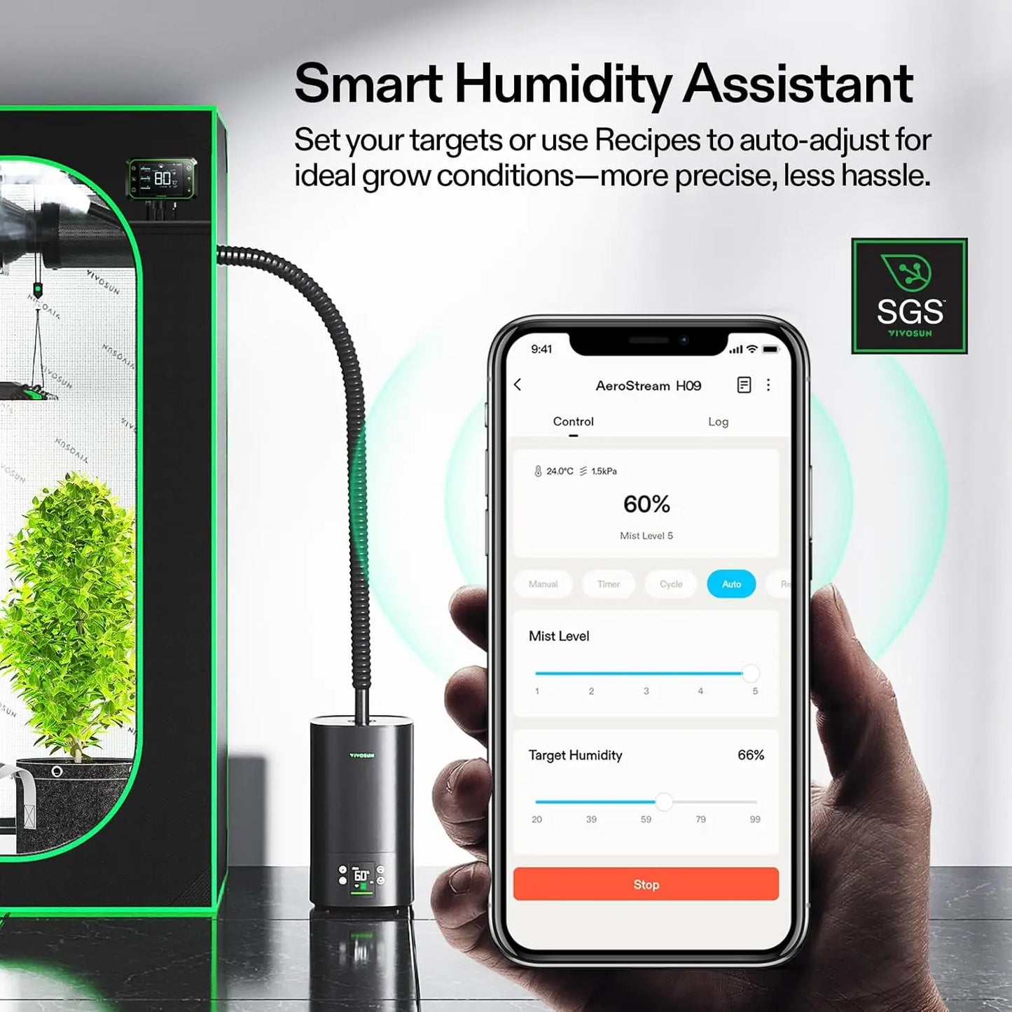 Smart WiFi Plant Humidifier 5L Auto Humidity Sensor App Control Gift for Plant Lovers Houseplants - GiftWave.co