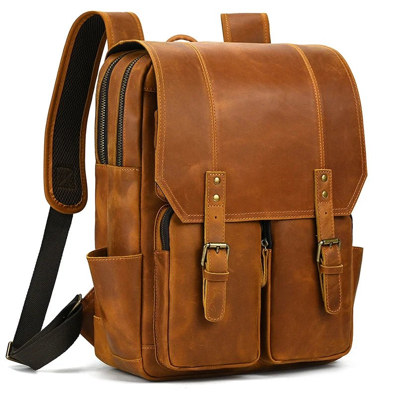 Newsbirds Retro Luxury Leather Backpack - The 2026 Executive Daypack - GiftWave.co