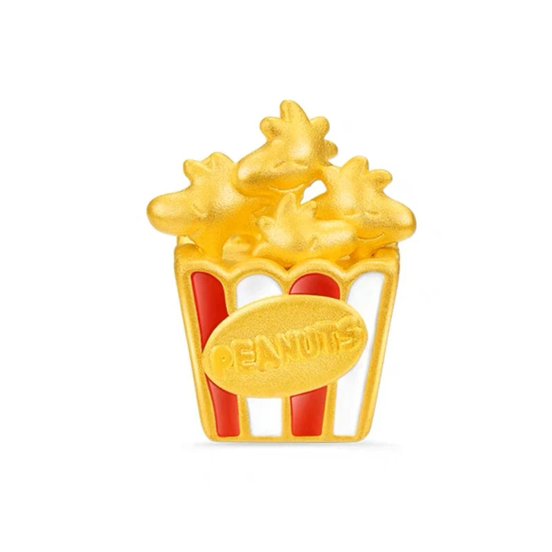 Miniso x Peanuts™ 925 Sterling Silver Snoopy Charm | Popcorn & Watermelon Edition