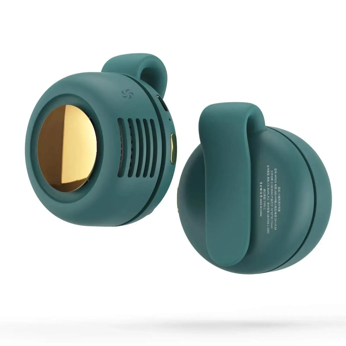 Mini Waist Clip Fan – Portable Wearable 3 - Speed USB - C Rechargeable Belt & Neck Fan, 5H Battery, Hands - Free - GiftWave.co