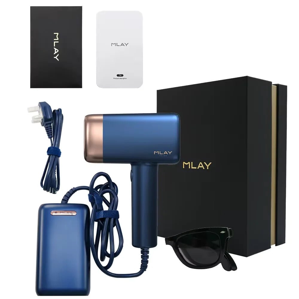 MLAY T14 IPL Hair Removal Device 0.5s Flash Replaceable Lamp Ice Cooling Permanent Epilator Men Women - GiftWave.co