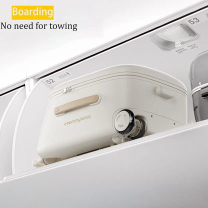 Kids 4-in-1 Detachable Ride-On Trolley Luggage 20" Boarding Suitcase Brake Wheel TSA Lock Boys Girls