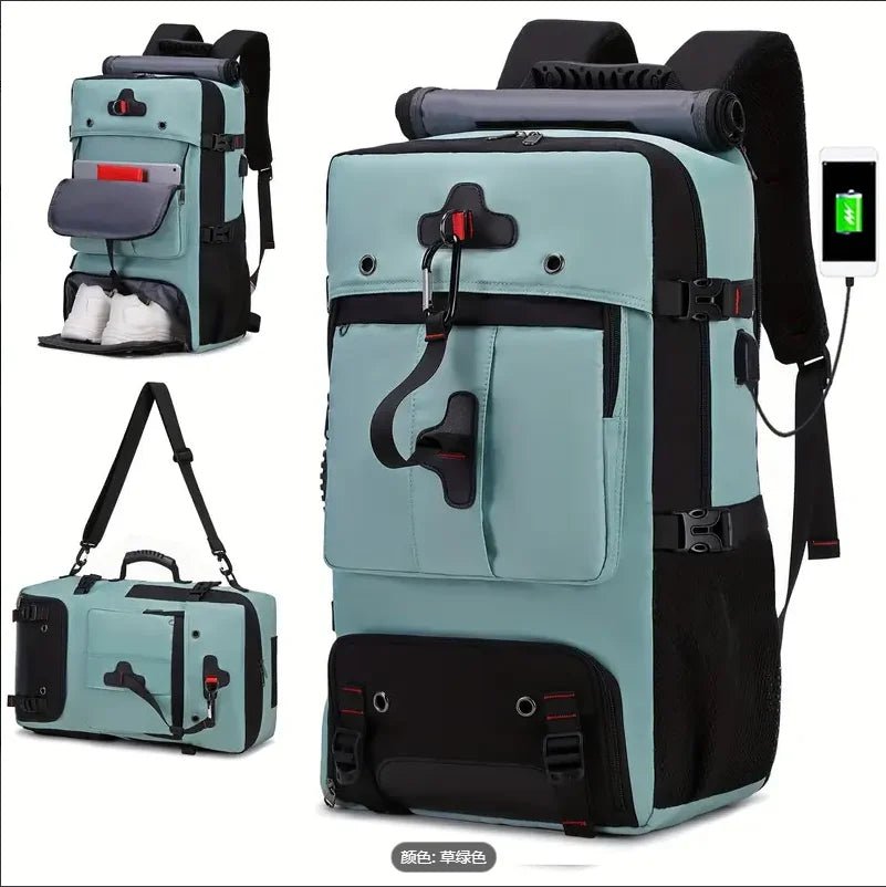 35L Convertible Travel Backpack Duffel – Port, Shoe Compartment, 15.6" L... — Gift Idea
