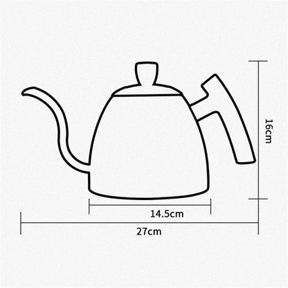 Gooseneck Pour Over Kettle 50oz 304 Stainless Steel Walnut Handle Minima... — View 4