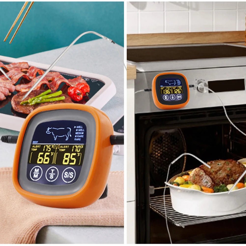 Dual Probe Digital Kitchen Meat Thermometer Touch Screen BBQ Food Temper... — View 6