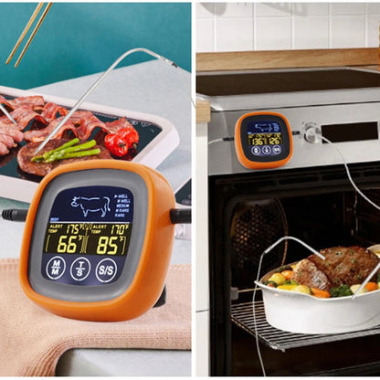 Dual Probe Digital Kitchen Meat Thermometer Touch Screen BBQ Food Temper... — View 6