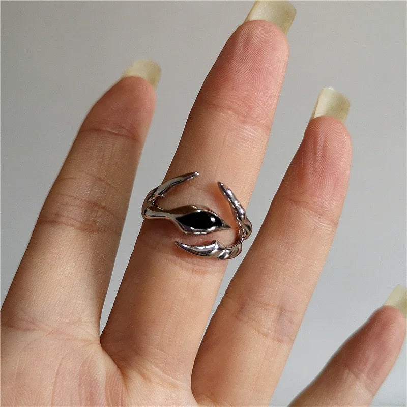 DarkAesthetic™ Gothic Cross Ring | Punk Irregular Y2K Grunge Jewelry