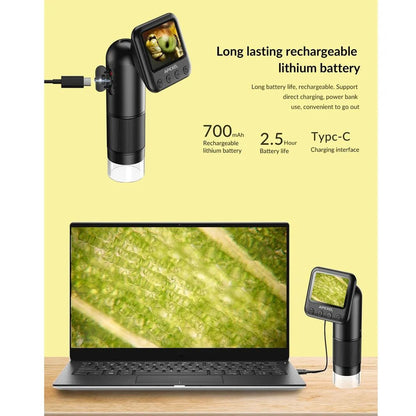 Premium Handheld 800X HD Digital Microscope with 2 Inch LCD Screen - GiftWave.co