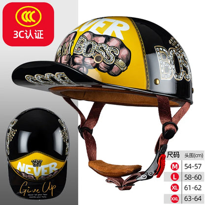 Motorcycle Helmet - Electric Vehicle Skateboard Riding Helmet