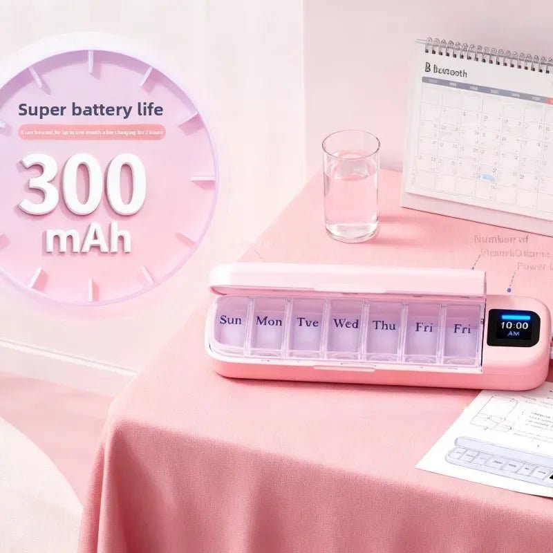 7-Day Smart Pill Box – Bluetooth Medication Organizer, LED Reminder Alar... — View 5
