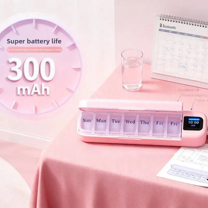 7-Day Smart Pill Box – Bluetooth Medication Organizer, LED Reminder Alar... — View 5