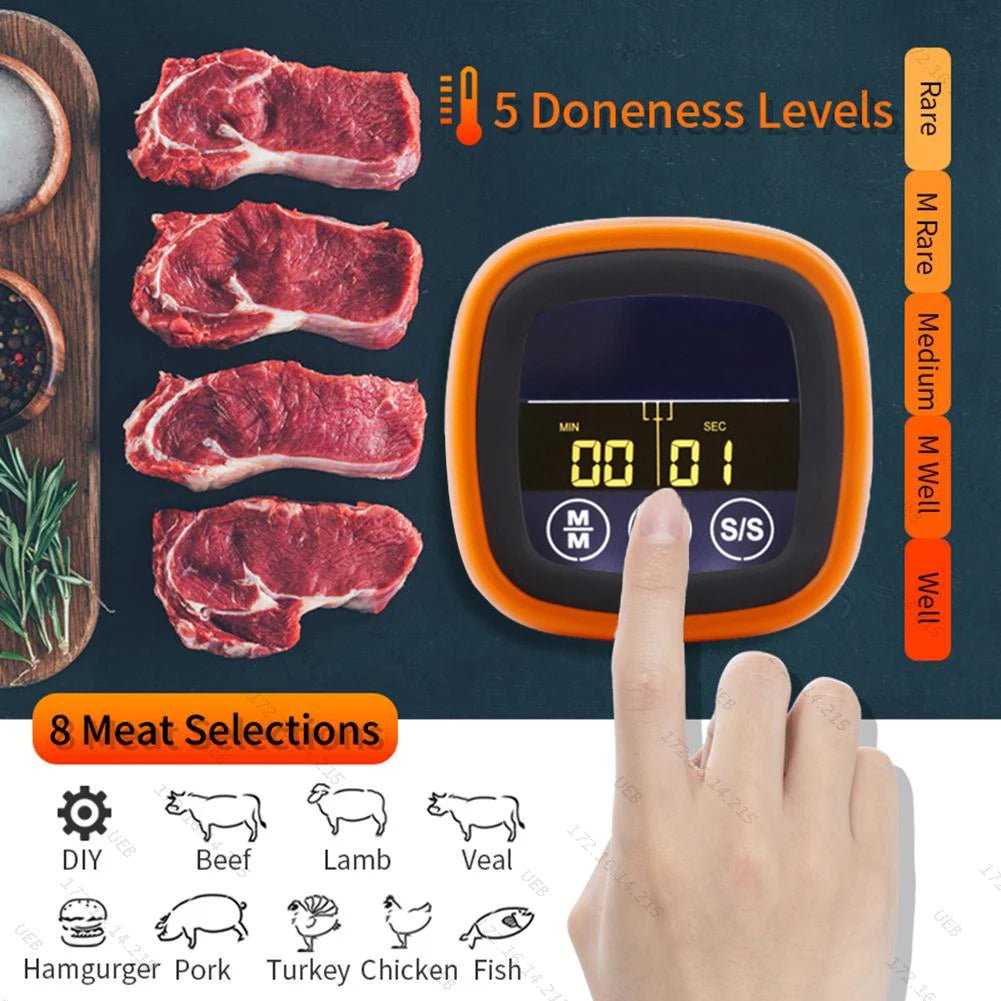 Dual Probe Digital Kitchen Meat Thermometer Touch Screen BBQ Food Temper... — View 5
