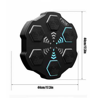 RhythmStrike: LED Music Boxing Machine with Gloves