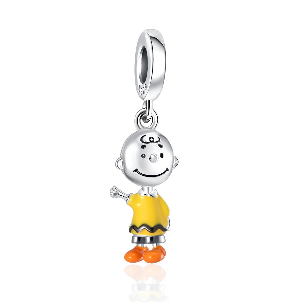 Miniso x Peanuts™ 925 Sterling Silver Snoopy Charm | Popcorn & Watermelon Edition
