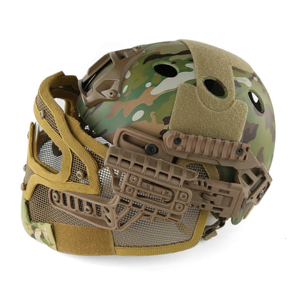 IronGuard™ Full-Protection Tactical Helmet | Integrated Steel Mesh System