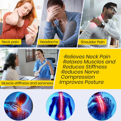 Deluxe Home Cervical Traction Device for Neck Pain Relief and Disk Degeneration Therapy