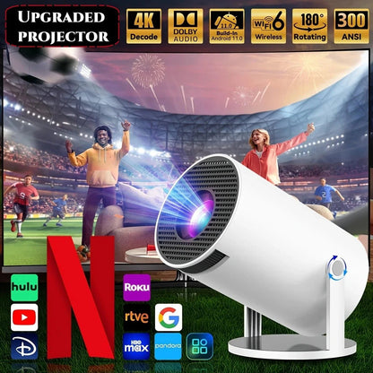 Mini Portable Projector 1080P WiFi Bluetooth Outdoor Movies – Auto Keystone 500 ANSI - GiftWave.co