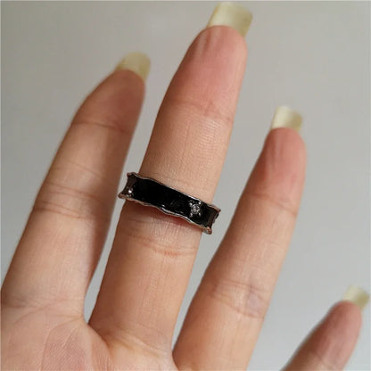 DarkAesthetic™ Gothic Cross Ring | Punk Irregular Y2K Grunge Jewelry
