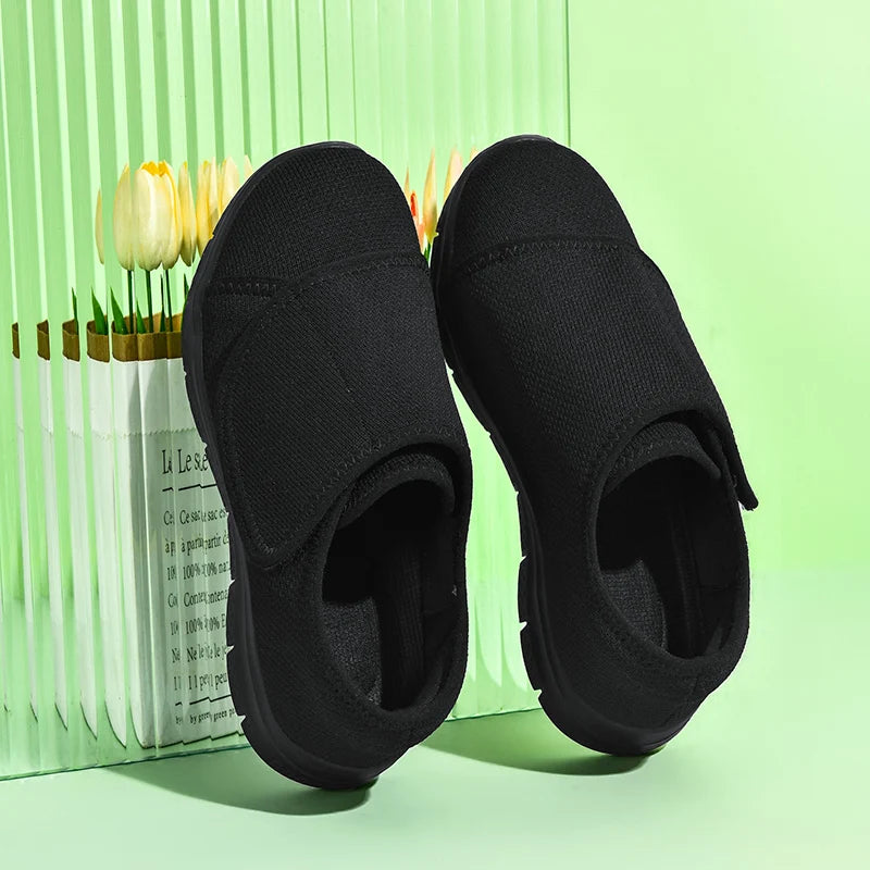 Women's Breathable Wide-Toe Walking Sneakers – Lightweight Non-Slip Cushioned Casual Shoes