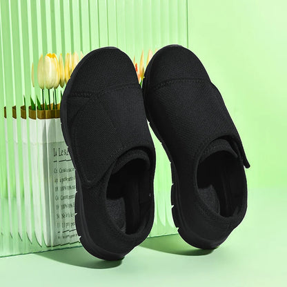 Women's Breathable Wide-Toe Walking Sneakers – Lightweight Non-Slip Cushioned Casual Shoes