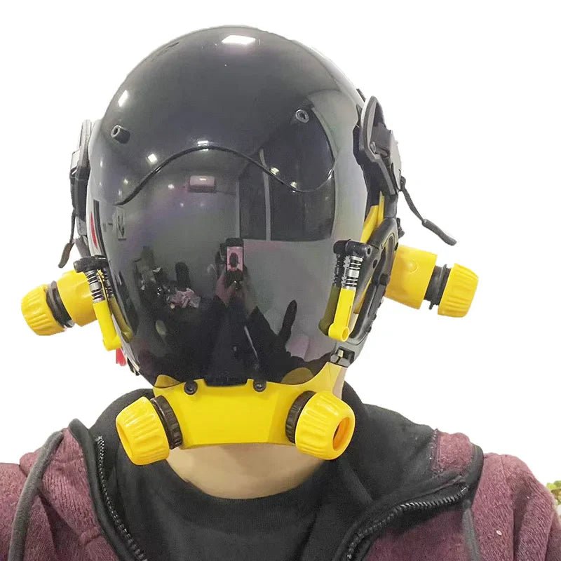 Cyberpunk Mask: Robocop-Style Futuristic Standard Model for Cosplay & Pa... — View 5