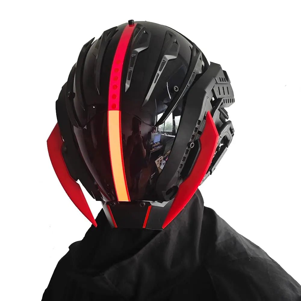 CyberPunk Mask for Men: Cosplay Samurai Mask for Halloween & Music Festi... — Gift Idea