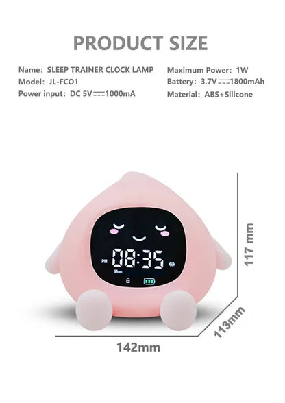 ORIA Kids Alarm Clock – Smart Sleep Training & 9 - Color LED Night Light - GiftWave.co