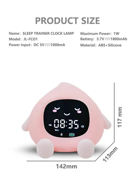 ORIA Kids Alarm Clock – Smart Sleep Training & 9 - Color LED Night Light - GiftWave.co