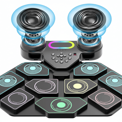 9-Pad Portable Smart Electronic Drum Kit — Gift Idea
