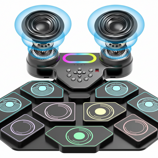 9-Pad Portable Smart Electronic Drum Kit