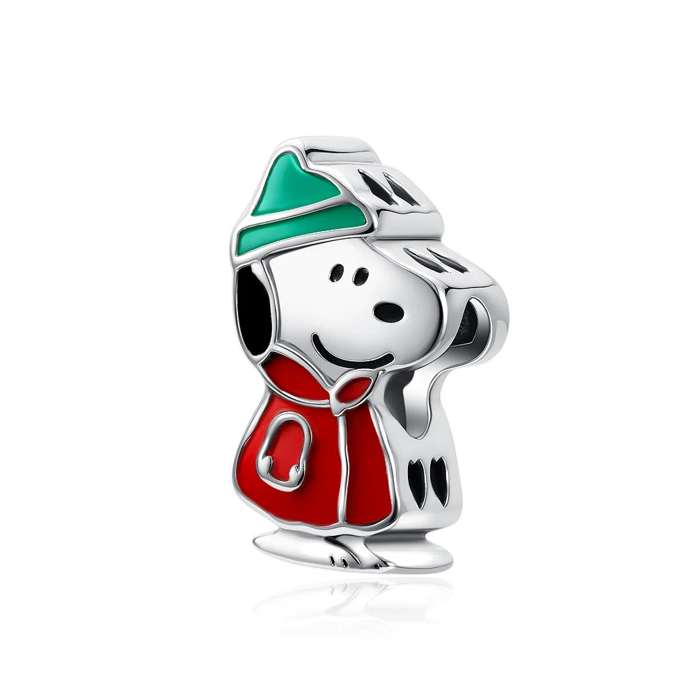 Miniso x Peanuts™ 925 Sterling Silver Snoopy Charm | Popcorn & Watermelon Edition