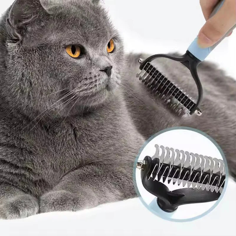 Professional 2 - Sided Pet Grooming Brush – The Ultimate 2 - in - 1 Undercoat Solution - GiftWave.co