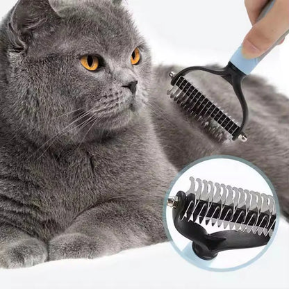 Professional 2 - Sided Pet Grooming Brush – The Ultimate 2 - in - 1 Undercoat Solution - GiftWave.co