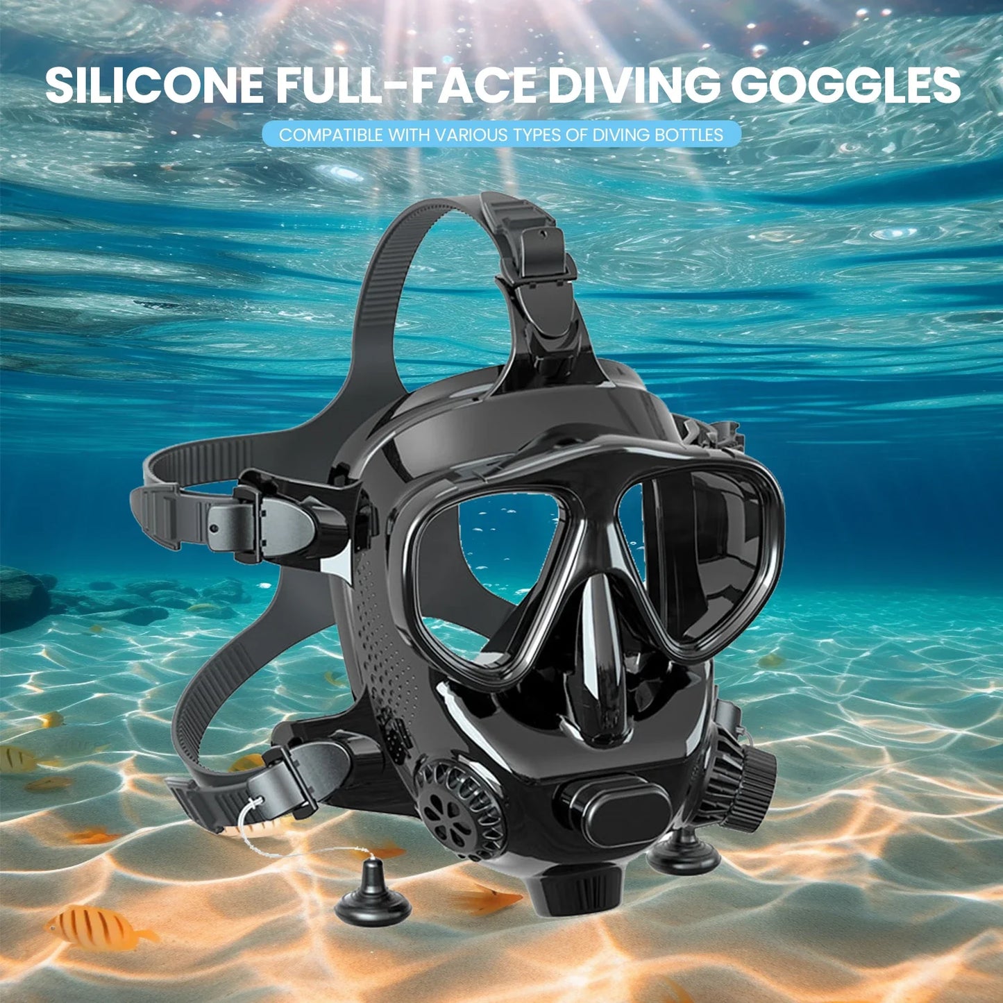 Full Face Diving Mask with Camera Mount