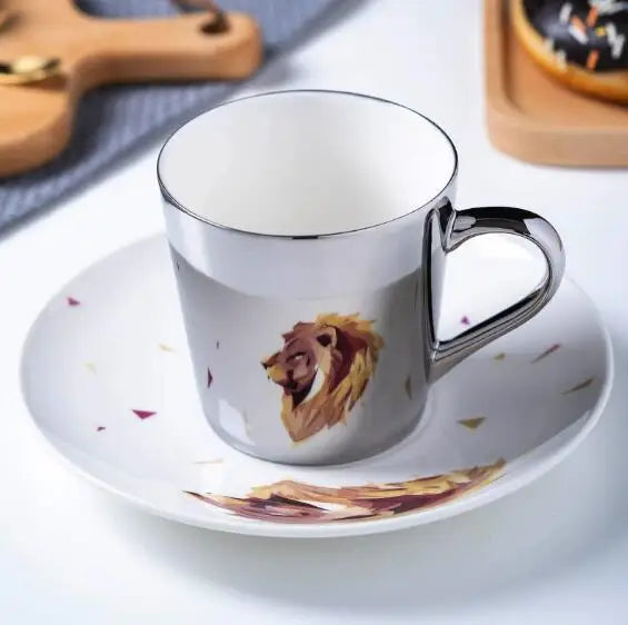 Luycho Anamorphic Mirror Reflection Cup | Locomotion Series Coffee & Tea Set