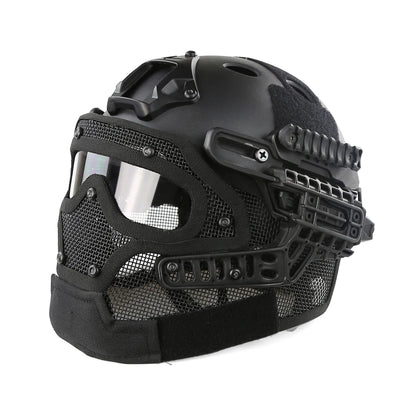 IronGuard™ Full-Protection Tactical Helmet | Integrated Steel Mesh System