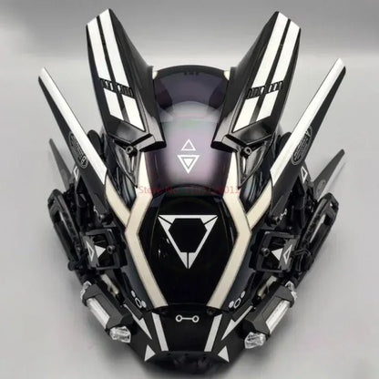 Cyberpunk Helmet Shinobi Mask: Robot Samurai Armor with LED Light — Gift Idea