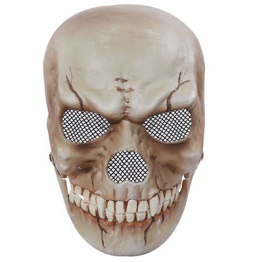 Halloween Movable Jaw Realistic Skull Mask - Best Full Head Latex Cosplay Mask