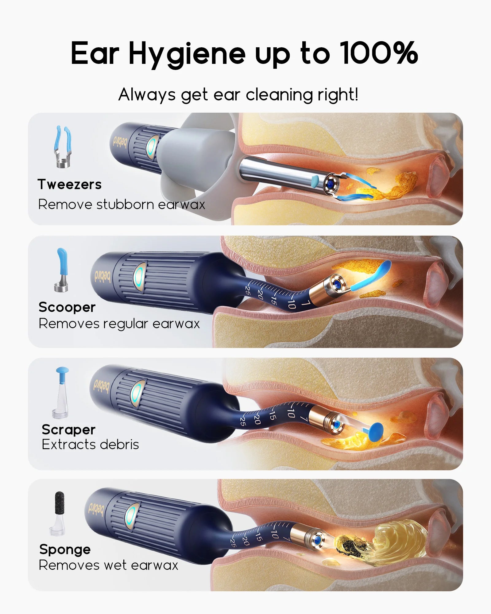 Bebird EarSight Plus I35R – All-in-1 HD Visual Ear Camera & Cleaning Tool — View 3