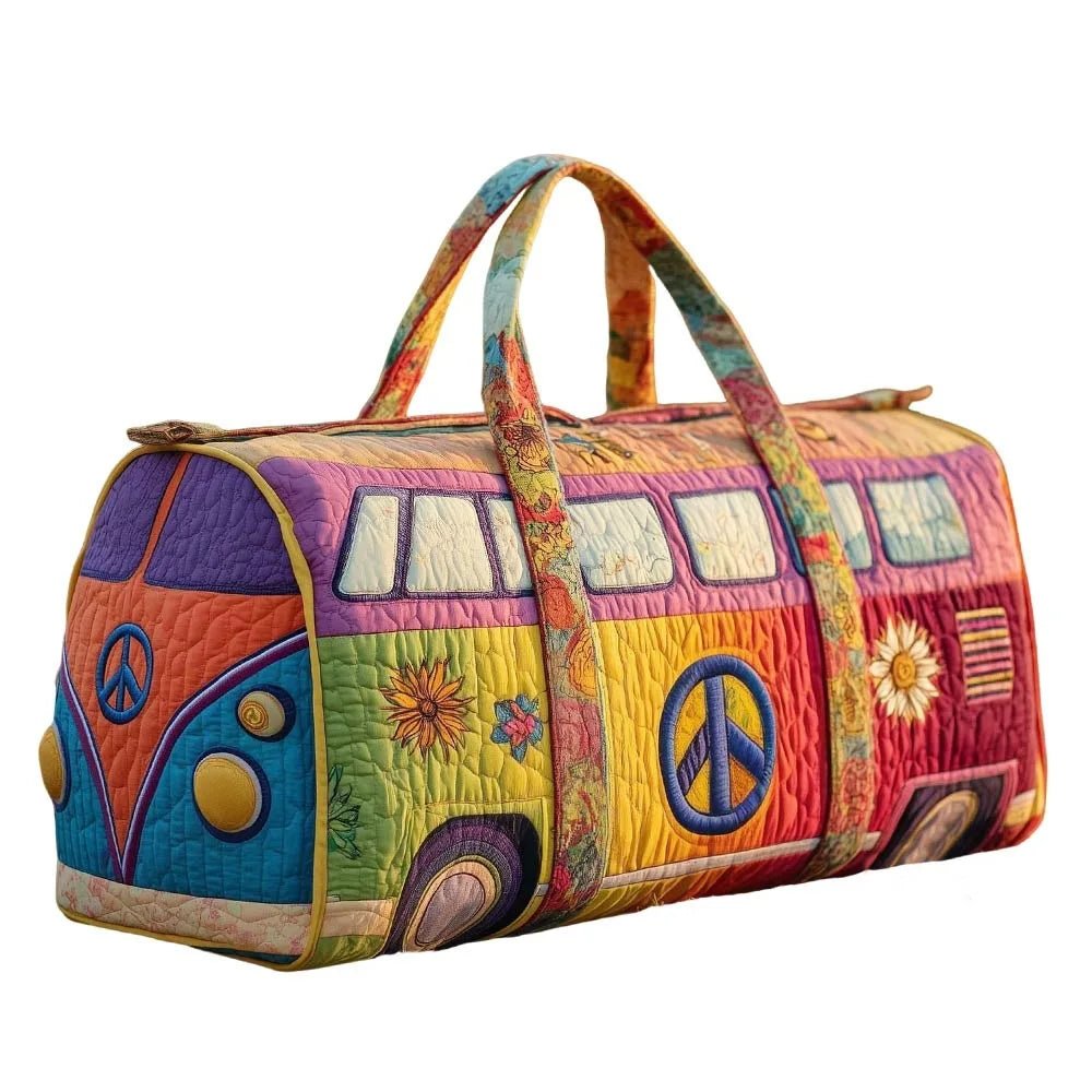 3D Frog Pattern Quilted Duffle Bag – Boho Weekender Travel Bag, Yoga Mat... — Gift Idea