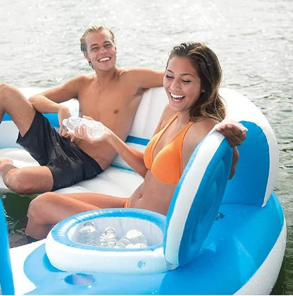 AzureOasis: 6-Person Floating Party Island - The Ultimate 2026 Water Ret... — View 4