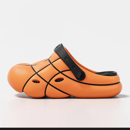 Basketball Design Men's Slides EVA Thick Sole Platform Slippers Sports B... — View 5