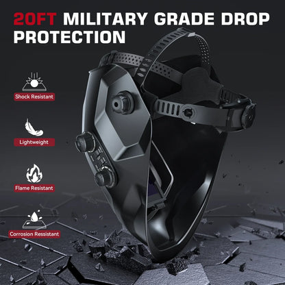 Welding Helmet - Best Large View True Color Auto-Darkening for Professionals