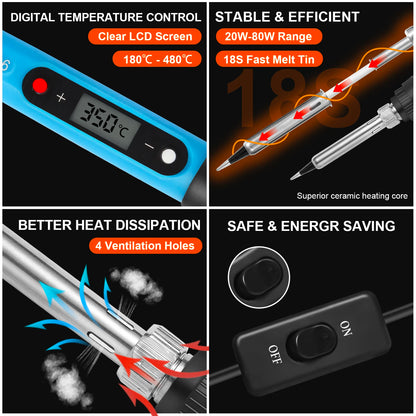 Digital Soldering Iron Kit – Precision Welding & Repair Tool — View 2