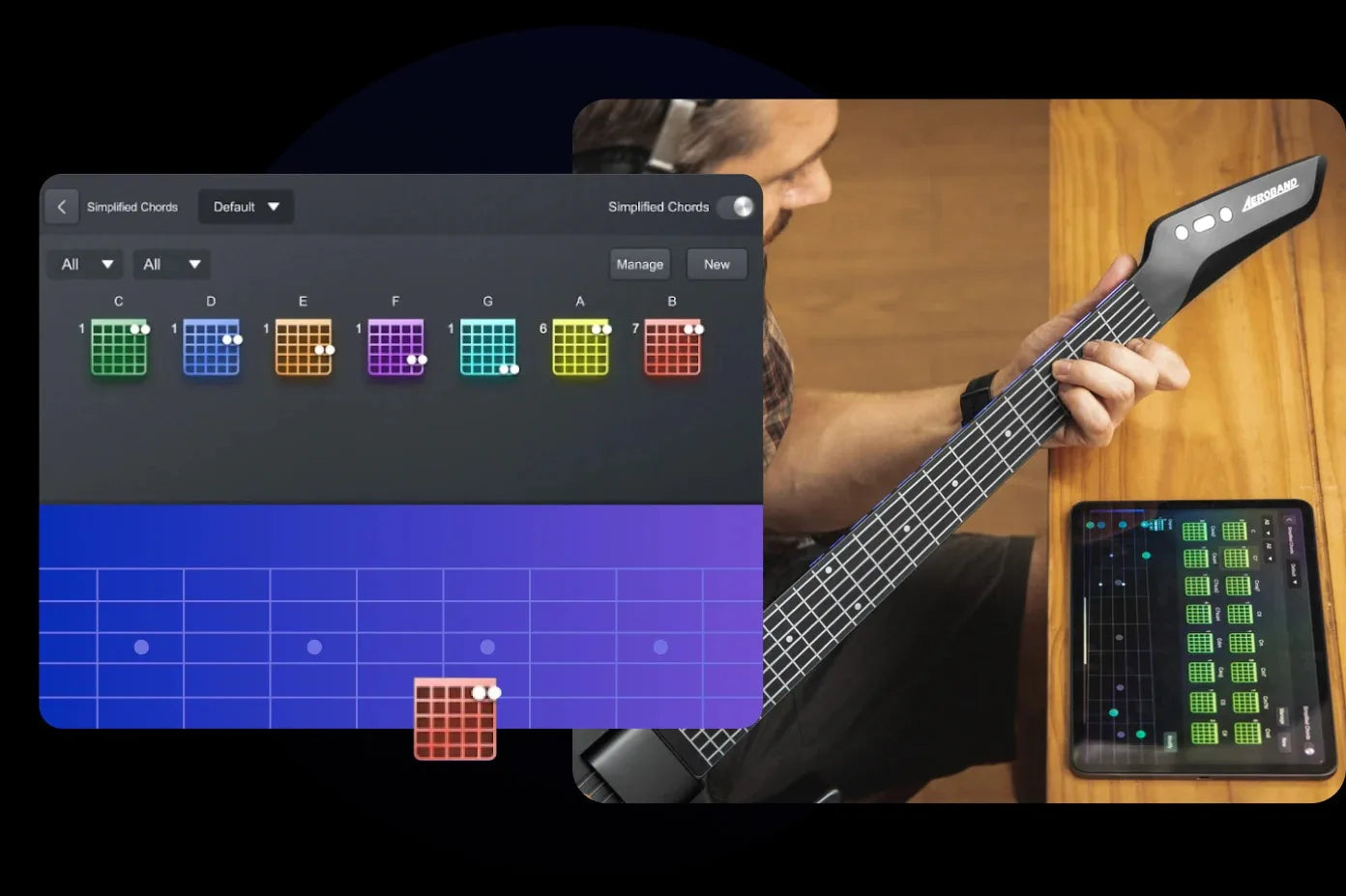 AeroBand Harmonix Pro - Ultimate Digital Guitar Experience