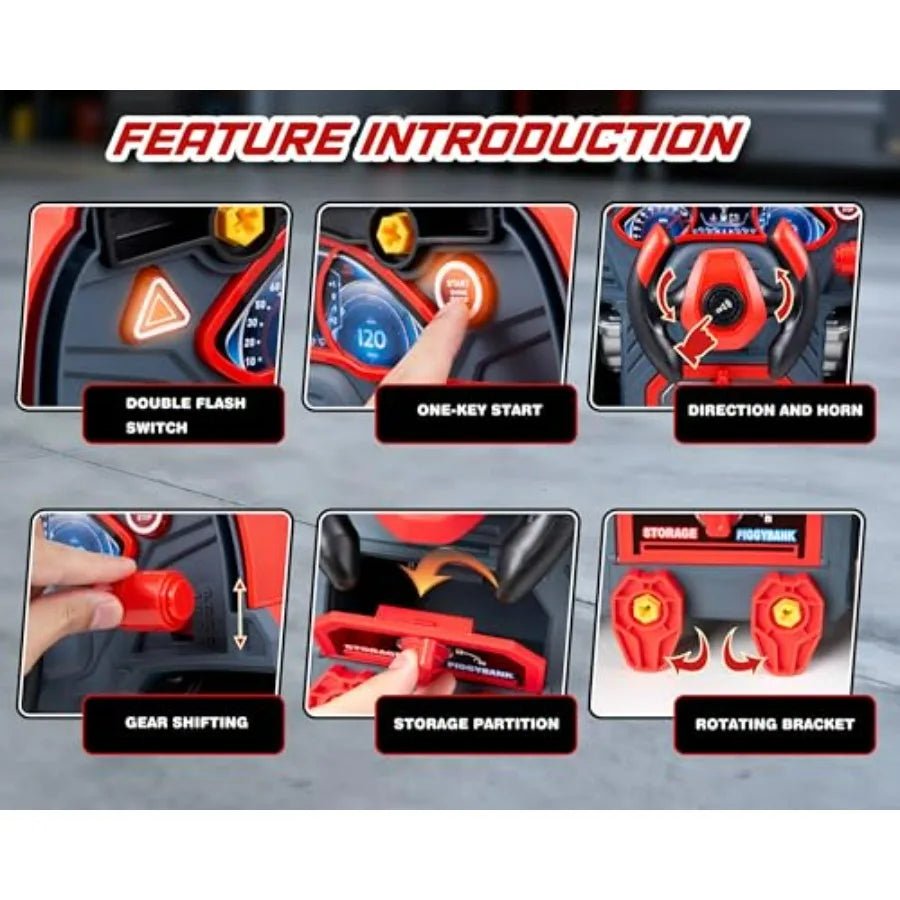 Little Mechanic: 61 - Piece Kids Truck Engine Toy Set, Educational Car Maintenance Play for Ages 3 - 5 Years| Educational STEM Workshop - GiftWave.co