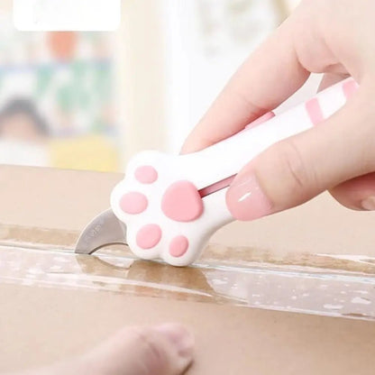 Cute Cat Paw Sharp Box Cutter: Mini Portable Cat Claw Utility Knife — View 3